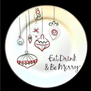 🌲Food Network Holiday  Dish Never used! Eat Drink & Be Merry!